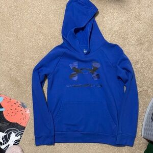 Boys Under Armour Royal Blue Pullover hoodie